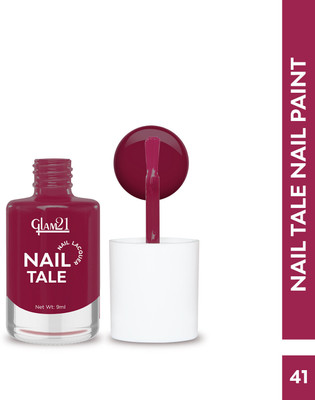 Glam21 Nail Tale Multicolor, Quick Dry & Chip Resistant Nailpaint | Long-stay Pink-08