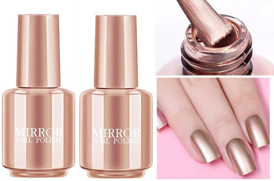 Latixmat Metallic Mirror Effect Copper Nail Paint Copper