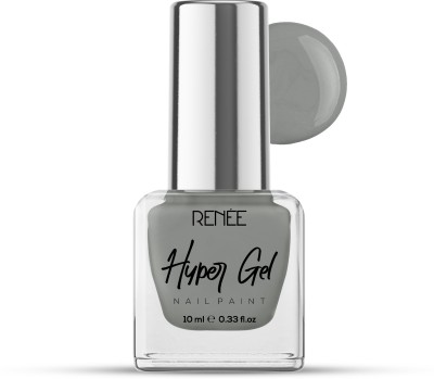 Renee Hyper Gel Nail Paint Sage Grey | Chip Resisting Formula and High Shine Polish Sage Grey