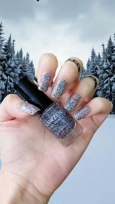 VAWZEN Nail Enamel, Quick Drying, High Shine, Long Lasting, Chip Resistant, Multi Glitter BH25
