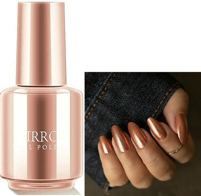 Latixmat Nail Polish Metallic Mirror Nail CopperPolish Effect Copper