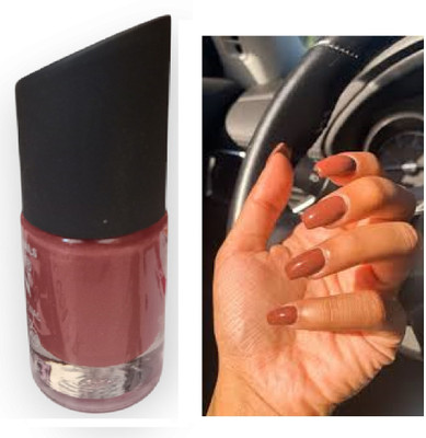 Luipui nail polish brown color trending matte look for beauty of nails pack of 1 brown