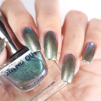STAND OUT Multi Chrome Colour Changing Shimmer Iridescent Nail Polish Mermaid