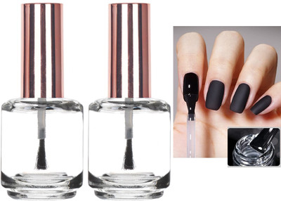 tanvi27 New Professional Touch Quick Drying Transparent Glossy Gel Nail Lacquer Transparent(Pack of 2)