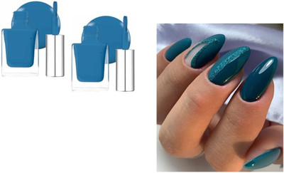 Jiwoo New Unique Color Rich Paint HD Shine Pastel Color blue(Pack of 2)