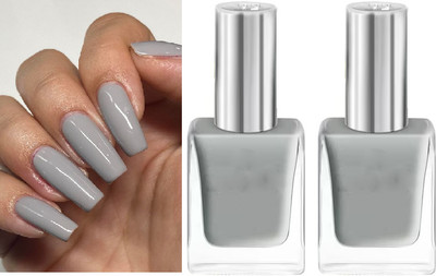 ADJD Combo New Quick Dry Long Lasting Nail Polish Resisting Formula Grey Grey