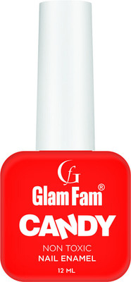 Glam Fam Candy Nail Enamel Flaming Red