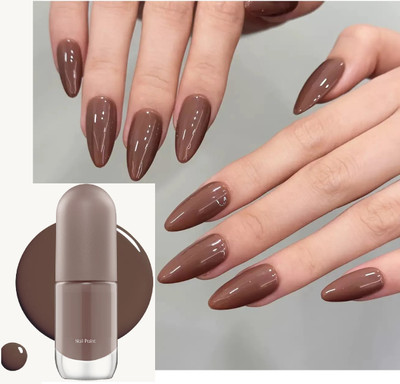 Jiwoo Dust Brown Long-Lasting Ultra shine & Chip-Resistant Nailpaint dust brown
