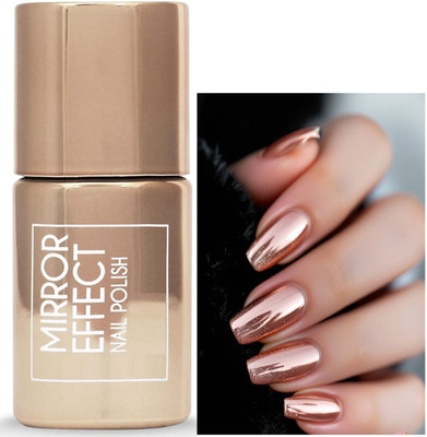 MYEONG Magic Mirror Effect Chrome Nail Art Polish Rose Gold Metallic Polish Rose Gold