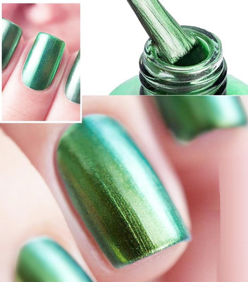 GABBU Green Mirror Effect Metallic Nail Chrome Polish green
