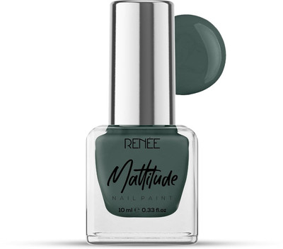 Renee Mattitude Nail Paint | Chip Resisting Formula with High Coverage Algae Green