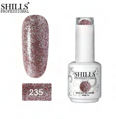 Shills Professional UV/LED Soak Off Glitter Gel Polish 235