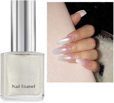 tanvi27 New Easy to Apply & Quick Drying, Professional Glossy Pearl White Nail Polish Glossy Pearl White