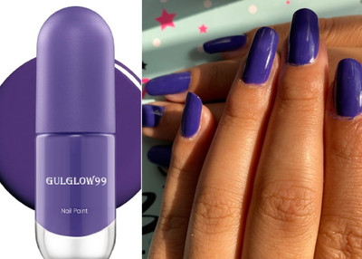 GULGLOW99 Vegan & Cruelty Free | Long Lasting & Vibrant Nail Paint DARK PURPLE