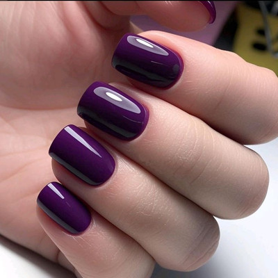 manasona Premium Matte Nail Polish | Smooth Application | Quick Drying DARK PURPLE