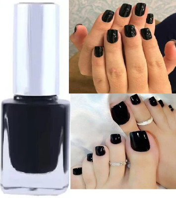 AFARAXIA NEW NATURAL BLACK COLOR NAIL PAINT black