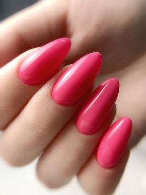 manasona Pink colour Nail Polish Quick Drying, Highly Pigment & Long-Lasting Hot Pink