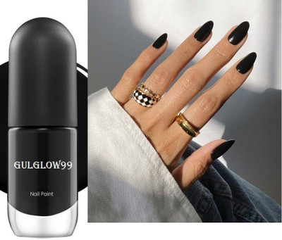 GULGLOW99 Best One Coat Nail Polish Matte Nail Polish for Women BLACK