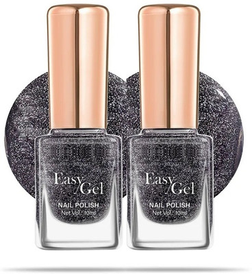 GFSU - GO FOR SOMETHING UNIQUE High Shine Long lasting Gel Nail Polish black glitter