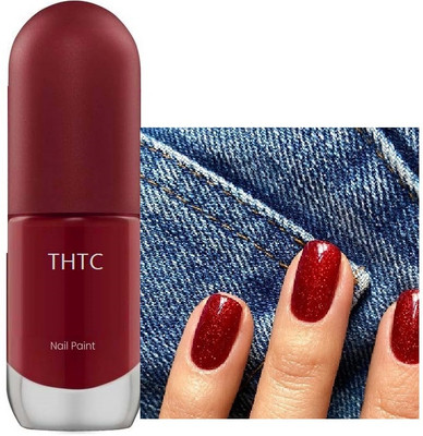 THTC Quick Drying Glossy Finish Long Lasting glitter red