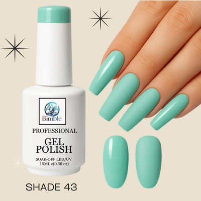 BIMBLE UV Gel Nail Polish 15ml Shade 043 High Gloss Long-Lasting Salon-Quality UV-SHADE-0043