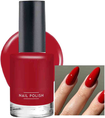Emijun RED BEST GLOSSY FINISH WEAR LONG NAIL PAINT RED