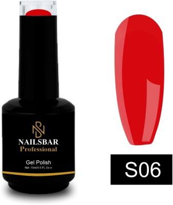 NAILSBAR Professional UV LED Soak Off Gel Polish Paint Long Lasting High Quality Nail Gel Lacquer Ornage Red