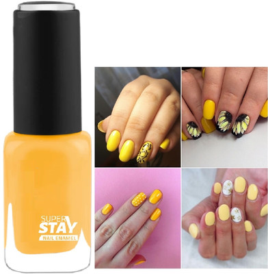 GFSU - GO FOR SOMETHING UNIQUE PIGMENTED LONG STAY VELVET DULL MATTE YELLOW NAIL PAINT YELLOW