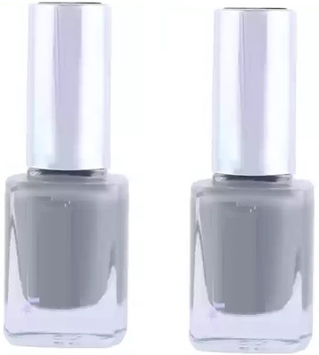 GFSU - GO FOR SOMETHING UNIQUE Nail Polish with Glossy and Shiny Finish,Long Lasting dark grey(Pack of 2)