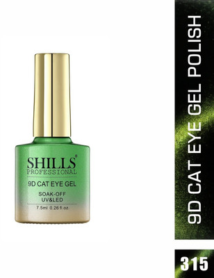Shills Professional 9D Cat Eye Gel Polish 315 no. Galactic Green