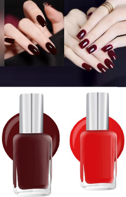 Sheny professional Nail polish for Women – High-Quality, Finish mehroon & Red RED & MAROON