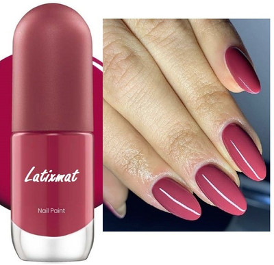 Latixmat Ultra-Glossy Shine, Long-Lasting & Chip-Resistant Light Pink Nail Paint Light Pink