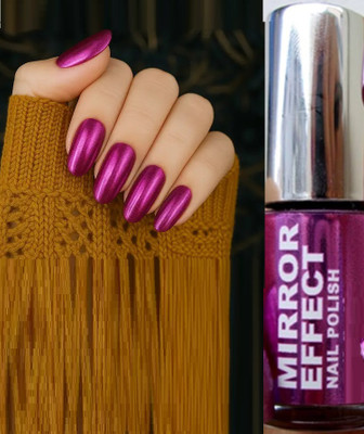 ADJD Nail Polish Mirror Effect Long Lasting Quick Drying dark pink Dark pink
