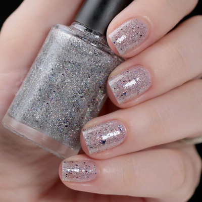 Latixmat Professional High Shine Quick Dry Multigilliter greyNail Polish Multigilliter grey