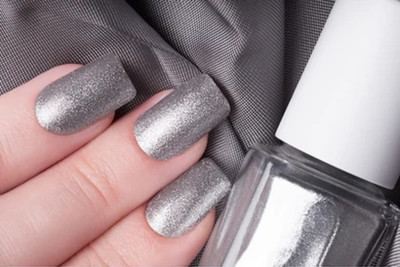 AFARAXIA Non Toxic Professional Nail Polish silver