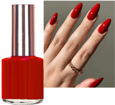 Jiwoo Matte Finish Nail Paint with Vegan & Long-Lasting Formula Red Hot red