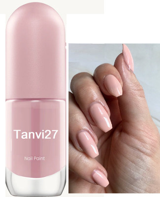 tanvi27 Nail Lacquer Quick Dry Long Lasting Creamy pink Nail Polish Creamy pink