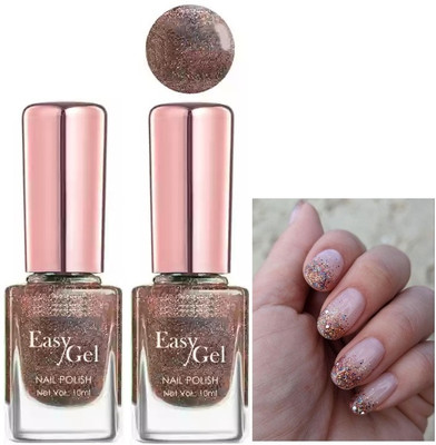 EVERERIN COMBO Nail Polish Long Lasting & Quick Drying multi MULTI COLOR(Pack of 2)