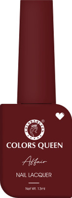 COLORS QUEEN Affair Matte Nail Lacquer, Chip Resisting, Long Lasting & Quick Dry Nail Polish 18 - Royal Scarlet