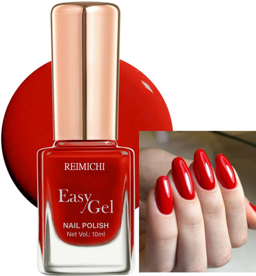 REIMICHI Smooth Glossy Finish Quick-dry & Long Lasting glossy Red nail Paint Red