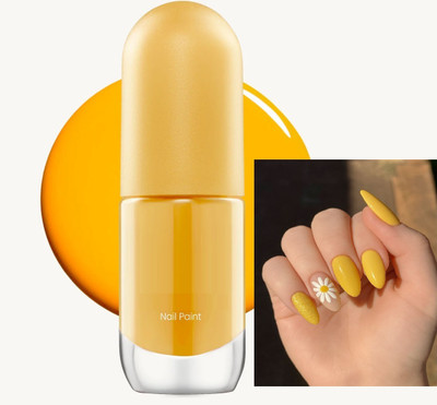 GABBU Long-Lasting Ultra-Glossy Shine Nail Paint.YELLOW YELLOW