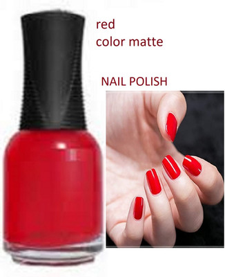 Luipui red matte glossy nail paint pack of 1 red