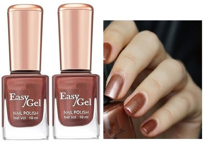 GFSU - GO FOR SOMETHING UNIQUE Easy to Apply & Quick Drying, Professional matellic nail polish copper(Pack of 2)