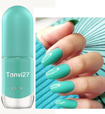 tanvi27 Nail Lacquer Quick Dry Long Lasting Mint Nail Polish Mint