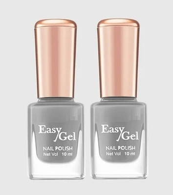 EVERERIN COMBO Nail Polish Long Lasting & Quick Drying grey GREY(Pack of 2)