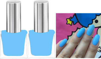 ADJD Combo Nail Polish Long Lasting Quick Drying Sky blue Sky blue