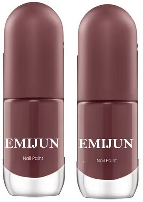 Emijun CHESTNUT BROWN best gel nail polish for women CHESTNUT BROWN(Pack of 2)