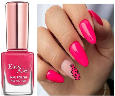 Jiwoo Glossy Finish Nail Polish With Quick Dry Formula & Waterproof pink(Pack of 11)