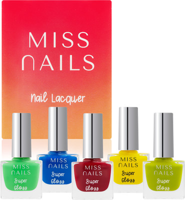 Miss Nails Super Gloss Set of 5 Combo SG07 Multi
