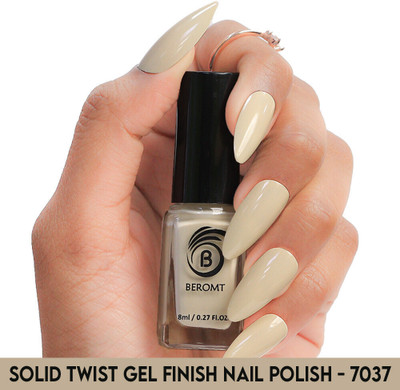 BEROMT SOLID TWIST GEL FINISH NAIL POLISH - BNP7037 Light Beige
